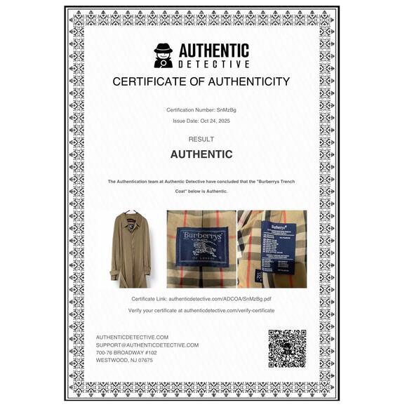 Vintage Burberry Men’s Trench Coat Size 44L - Picture 15 of 15